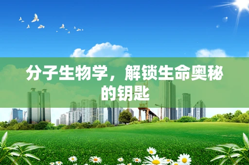 分子生物学，解锁生命奥秘的钥匙