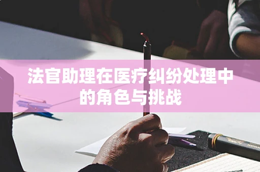 法官助理在医疗纠纷处理中的角色与挑战