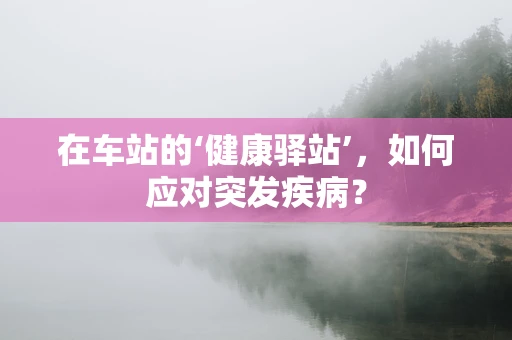 在车站的‘健康驿站’，如何应对突发疾病？