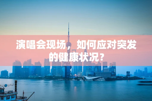 演唱会现场，如何应对突发的健康状况？