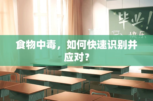 食物中毒，如何快速识别并应对？