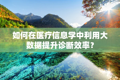 如何在医疗信息学中利用大数据提升诊断效率？