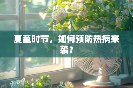 夏至时节，如何预防热病来袭？