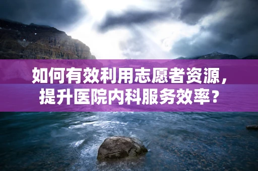 如何有效利用志愿者资源，提升医院内科服务效率？