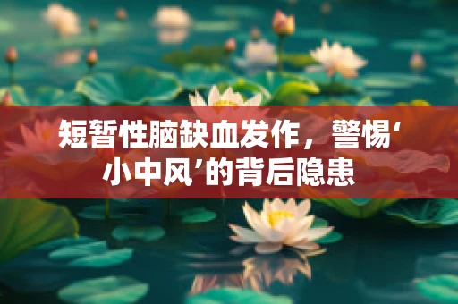 短暂性脑缺血发作，警惕‘小中风’的背后隐患