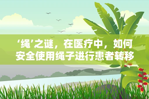 ‘绳’之谜，在医疗中，如何安全使用绳子进行患者转移？
