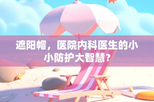 遮阳帽，医院内科医生的小小防护大智慧？
