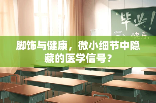 脚饰与健康，微小细节中隐藏的医学信号？
