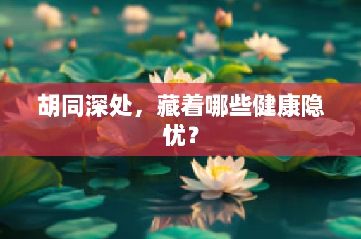 胡同深处，藏着哪些健康隐忧？