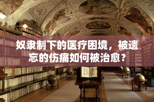 奴隶制下的医疗困境，被遗忘的伤痛如何被治愈？