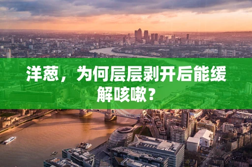 洋葱，为何层层剥开后能缓解咳嗽？