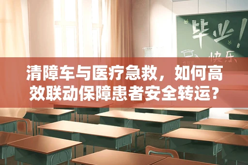 清障车与医疗急救，如何高效联动保障患者安全转运？