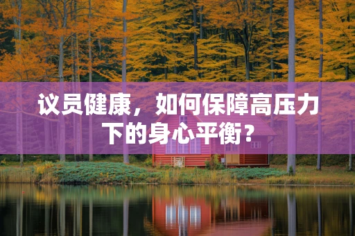 议员健康，如何保障高压力下的身心平衡？