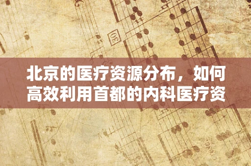 北京的医疗资源分布，如何高效利用首都的内科医疗资源？