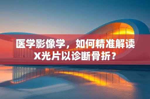 医学影像学，如何精准解读X光片以诊断骨折？