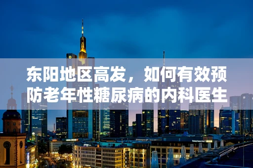 东阳地区高发，如何有效预防老年性糖尿病的内科医生视角？