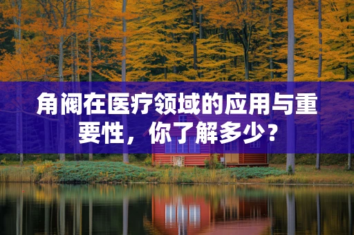 角阀在医疗领域的应用与重要性，你了解多少？