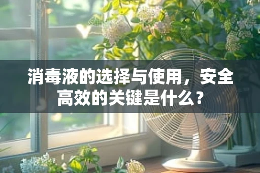 消毒液的选择与使用，安全高效的关键是什么？