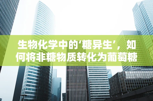 生物化学中的‘糖异生’，如何将非糖物质转化为葡萄糖？