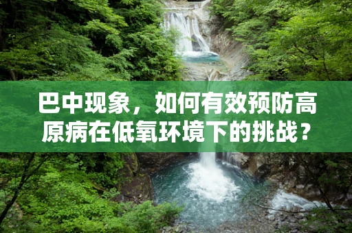 巴中现象，如何有效预防高原病在低氧环境下的挑战？
