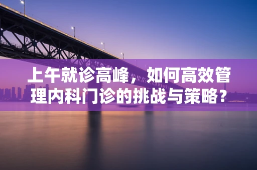 上午就诊高峰，如何高效管理内科门诊的挑战与策略？