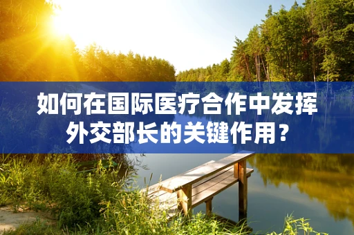 如何在国际医疗合作中发挥外交部长的关键作用？