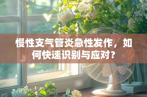 慢性支气管炎急性发作，如何快速识别与应对？
