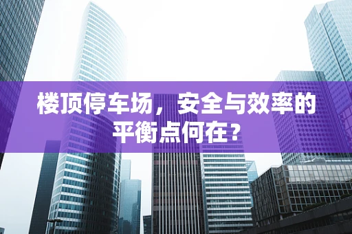 楼顶停车场，安全与效率的平衡点何在？
