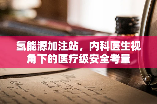 氢能源加注站，内科医生视角下的医疗级安全考量