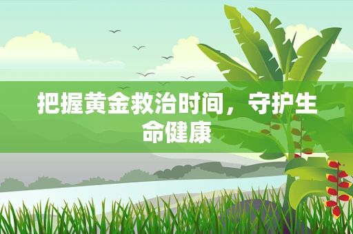 把握黄金救治时间，守护生命健康