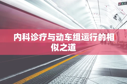 内科诊疗与动车组运行的相似之道