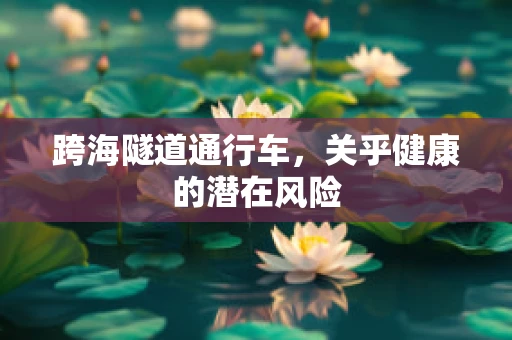 跨海隧道通行车，关乎健康的潜在风险