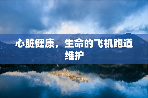 心脏健康，生命的飞机跑道维护