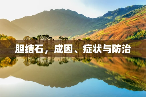 胆结石，成因、症状与防治