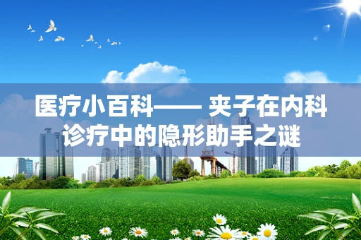 医疗小百科—— 夹子在内科诊疗中的隐形助手之谜