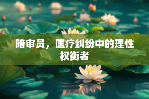 陪审员，医疗纠纷中的理性权衡者
