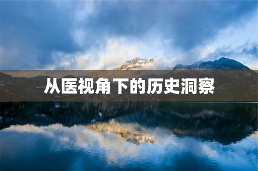 从医视角下的历史洞察