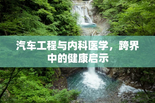 汽车工程与内科医学，跨界中的健康启示