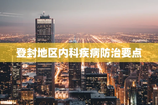 登封地区内科疾病防治要点