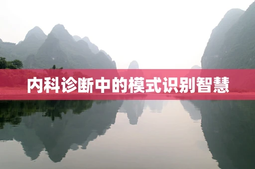 内科诊断中的模式识别智慧
