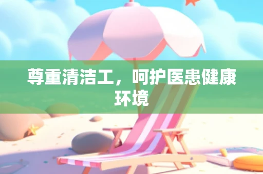 尊重清洁工，呵护医患健康环境