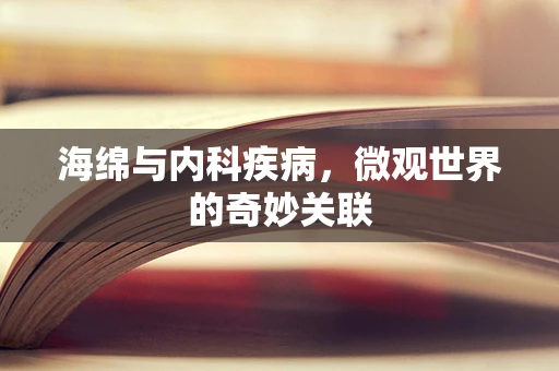 海绵与内科疾病，微观世界的奇妙关联