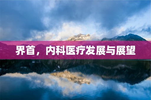 界首，内科医疗发展与展望