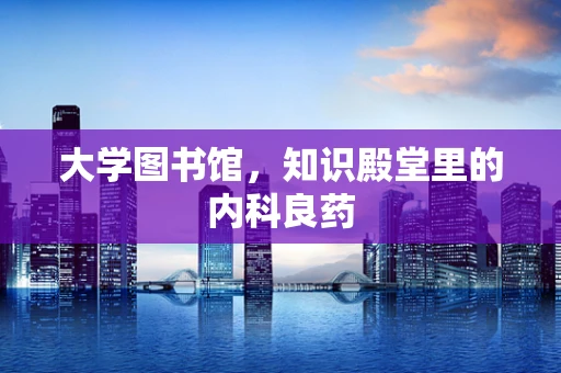 大学图书馆，知识殿堂里的内科良药