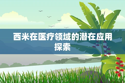 西米在医疗领域的潜在应用探索