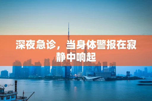 深夜急诊，当身体警报在寂静中响起